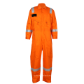 workwear orange flame resistant safety coveralls